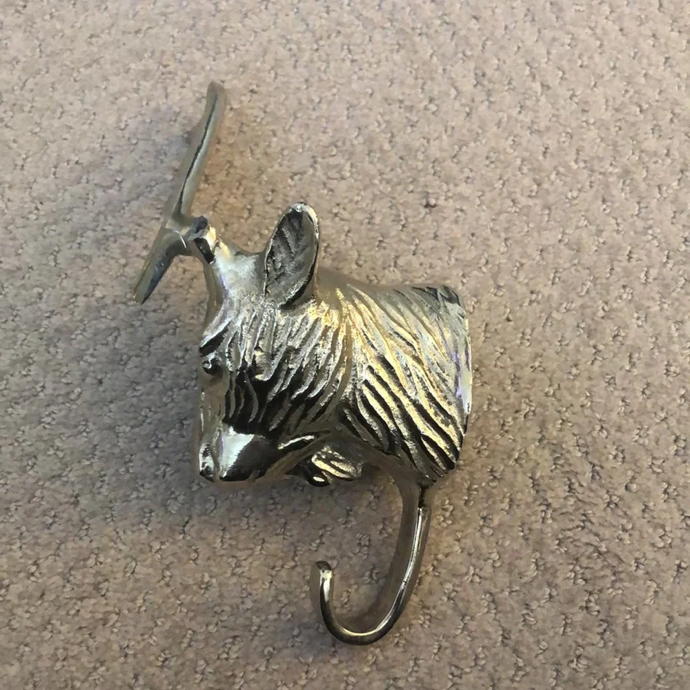 Stag deer buck metal Large mounted pair 2